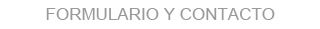 FORMULARIO DE CONTACTO